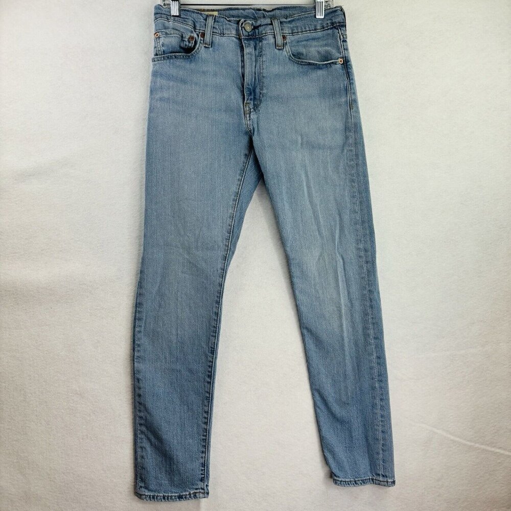 Levis Premium 512 Slim Taper Fit Men's Jeans Size 31x32 Light Blue Wash